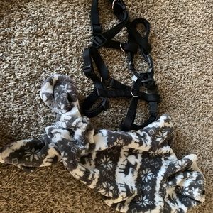 Doggie Onsie in Small & Harness